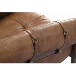 Двухместный диван Duncan винтажная коричневая кожа варинант исполнения - 4 | Loft Concept в Ростове-на-Дону