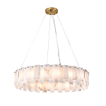 Люстра круглая декорированная натуральным камнем Stone Interior Accent варинант исполнения - 2 | Loft Concept в Ростове-на-Дону