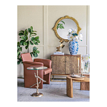 Столик с круглой стеклянной столешницей и корпусом в виде двух павлинов на ветке Table Two Peacocks варинант исполнения - 8 | Loft Concept в Ростове-на-Дону