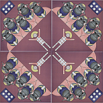 Плитка дизайнерская с узором Мангалоры варинант исполнения - 3 | Loft Concept в Ростове-на-Дону