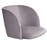 Барный стул со спинкой на 4-х деревянных ножках Сиреневый Велюр Ava Charm варинант исполнения - 2 | Loft Concept в Ростове-на-Дону