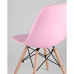 Пластиковый стул на ножках из массива бука Eames Pink варинант исполнения - 3 | Loft Concept в Ростове-на-Дону