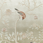 Обои ручная роспись Temple Newsam White Gold gilded silk варинант исполнения - 6 | Loft Concept в Ростове-на-Дону