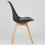 Стул с основой из пластика и мягким сиденьем Arvika Black варинант исполнения - 3 | Loft Concept в Ростове-на-Дону