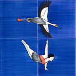 Плитка с узором Аист варинант исполнения - 1 | Loft Concept в Ростове-на-Дону