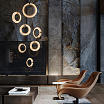 Подвесной светильник в форме кольца Cryptocrystalline Stone варинант исполнения - 5 | Loft Concept в Ростове-на-Дону