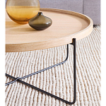 Журнальный стол с круглой деревянной столешницей Urban Style Space варинант исполнения - 3 | Loft Concept в Ростове-на-Дону