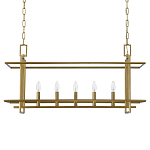 Подвесной светильник прямоугольный 5-ти ламповый Linear Kitchen Light варинант исполнения - 2 | Loft Concept в Ростове-на-Дону