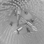 Люстра круглая с прозрачными стеклянными трубками Nembus варинант исполнения - 8 | Loft Concept в Ростове-на-Дону