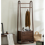 Вешалка деревянная с 2- мя ящиками Moon Walnut Furniture варинант исполнения - 2 | Loft Concept в Ростове-на-Дону