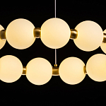 Люстра круглая с матовыми белыми шарами PEARLS Suspension варинант исполнения - 7 | Loft Concept в Ростове-на-Дону