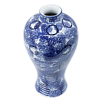 Ваза из фарфора сине-белого цвета Blue & White Ornament  варинант исполнения - 1 | Loft Concept в Ростове-на-Дону