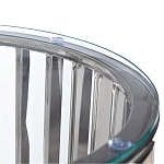 Столик журнальный с круглой прозрачной стеклянной столешницей Voluptuous варинант исполнения - 1 | Loft Concept в Ростове-на-Дону