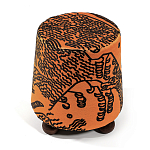 Пуф Wakonda Terracotta Tiger Mountain с Круглыми ножками  варинант исполнения - 2 | Loft Concept в Ростове-на-Дону