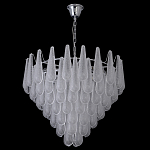 Люстра с подвесками из рифленного стекла в форме капель Textured Glass Chandelier варинант исполнения - 8 | Loft Concept в Ростове-на-Дону