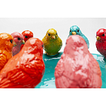 Декоративное дизайнерское блюдо разноцветные попугаи  варинант исполнения - 3 | Loft Concept в Ростове-на-Дону