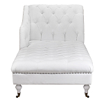 Кушетка белая с мягкой обивкой из велюра Michael Couch варинант исполнения - 4 | Loft Concept в Ростове-на-Дону