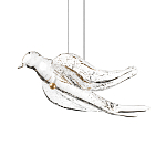 Подвесной светильник с прозрачной стеклянной птичкой Serip Voa варинант исполнения - 6 | Loft Concept в Ростове-на-Дону