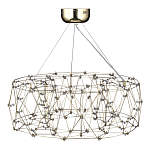 Люстра с тонкой металлической конструкцией цвета золото Quasar варинант исполнения - 3 | Loft Concept в Ростове-на-Дону