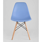 Пластиковый стул на ножках из массива бука Eames Blue варинант исполнения - 4 | Loft Concept в Ростове-на-Дону