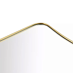Зеркало золотистое с закруглёнными углами Thin Frame варинант исполнения - 2 | Loft Concept в Ростове-на-Дону