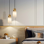 Подвесной светильник светодиодный с цилиндрическим плафоном Stone Helios варинант исполнения - 4 | Loft Concept в Ростове-на-Дону