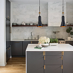  Подвесной светильник черного матового цвета с конусным плафоном 65 см Elstead Lighting варинант исполнения - 9 | Loft Concept в Ростове-на-Дону