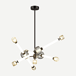 Светодиодная люстра Rovelly Black варинант исполнения - 2 | Loft Concept в Ростове-на-Дону