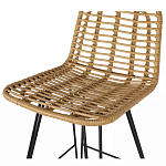 Стул барный с ротанговым плетением Half Bar Chair with Wicker без подлокотников варинант исполнения - 6 | Loft Concept в Ростове-на-Дону