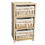 Стеллаж для детской с плетенным выдвижными корзинами Bow варинант исполнения - 1 | Loft Concept в Ростове-на-Дону