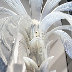 Торшер Glass Decorated Palm Floor Lamp White Листья Пальмы  варинант исполнения - 2 | Loft Concept в Ростове-на-Дону