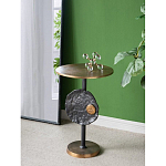 Столик приставной с абстрактным основанием и акцентом в виде золотистого диска Heavenly Space варинант исполнения - 6 | Loft Concept в Ростове-на-Дону