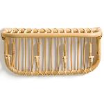 Настенная вешалка из ротанга с полкой Willa Wall Shelf Hanger варинант исполнения - 2 | Loft Concept в Ростове-на-Дону