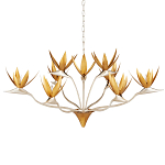 Люстра с плафонами в виде цветов Golden Bird of Paradise варинант исполнения - 4 | Loft Concept в Ростове-на-Дону