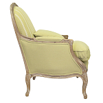 Кресло Ava Classical Armchair green striped flax варинант исполнения - 1 | Loft Concept в Ростове-на-Дону