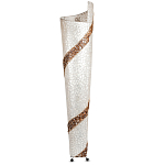 Торшер из перламутра на металлическом каркасе Indonesian Spiral 2 варинант исполнения - 3 | Loft Concept в Ростове-на-Дону