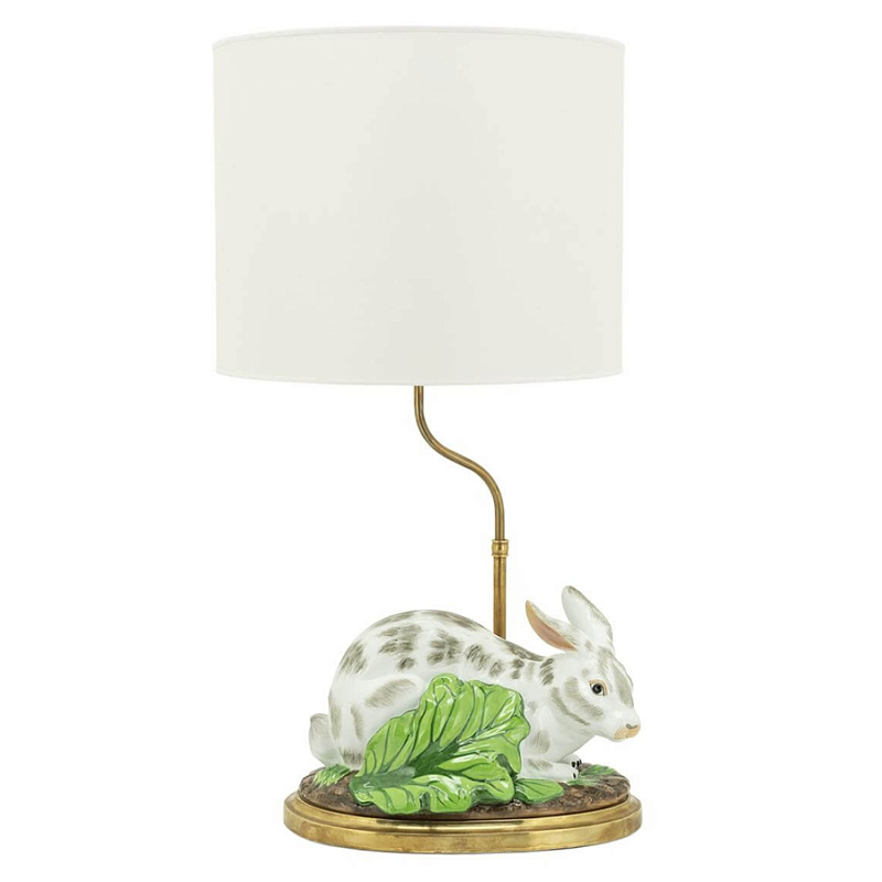 Настольная лампа ABHIKA LAMPTABLE RABBIT Зеленый Золотой Белый в Ростове-на-Дону | Loft Concept 