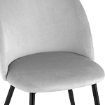 Мягкий стул в сером велюре Miruna Chair варинант исполнения - 7 | Loft Concept в Ростове-на-Дону