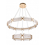 Люстра с 2-мя кольцами с текстурным природным рисунком IceFlame варинант исполнения - 1 | Loft Concept в Ростове-на-Дону