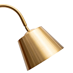 Торшер с мраморным столиком и золотым плафоном Ezio Floor Lamp варинант исполнения - 1 | Loft Concept в Ростове-на-Дону