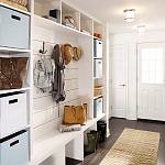 Потолочный светильник для ванных комнат со стеклянным плафоном и одной лампой Hinkley варинант исполнения - 2 | Loft Concept в Ростове-на-Дону