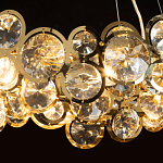 Люстра подвесная из золотых колец 57 см Golden Circles варинант исполнения - 5 | Loft Concept в Ростове-на-Дону