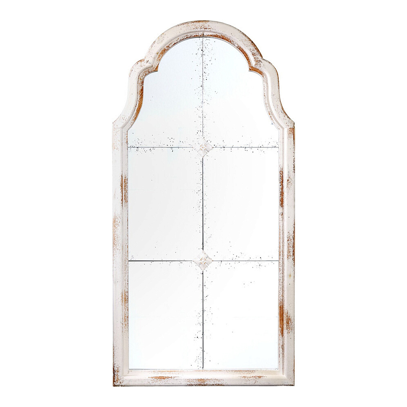 Зеркало-окно настенное в винтажном стиле Venetian Smooth Белый в Ростове-на-Дону | Loft Concept 