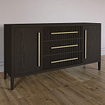 Буфет Primo с тремя ящиками и двумя фасадами Темный орех варинант исполнения - 2 | Loft Concept в Ростове-на-Дону