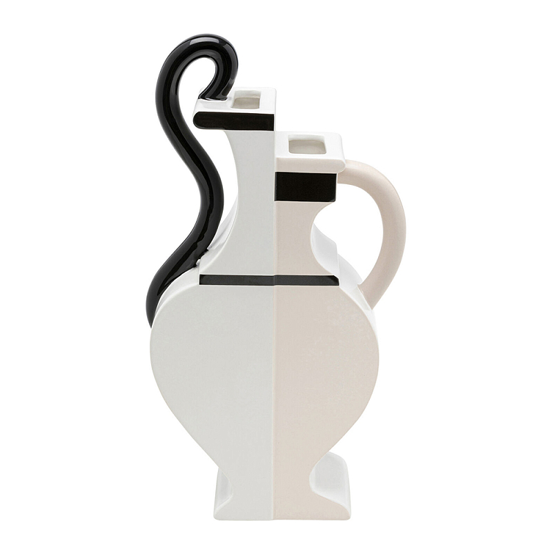 Ваза Concordia Black and White Белый Бежевый Черный в Ростове-на-Дону | Loft Concept 