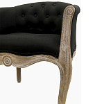 Кресло низкое в стиле прованс Louis French Armchair black flax варинант исполнения - 4 | Loft Concept в Ростове-на-Дону