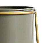 Кашпо из металла и латуни Elegance Elevated Planters оливковое  варинант исполнения - 3 | Loft Concept в Ростове-на-Дону