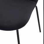 Стул черный с обивкой из велюра Black Archie Chair варинант исполнения - 6 | Loft Concept в Ростове-на-Дону