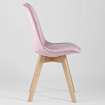 Стул с мягким велюровым сиденьем Arvika Pink варинант исполнения - 2 | Loft Concept в Ростове-на-Дону
