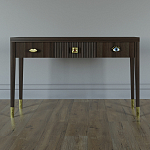 Дизайнерский Письменный стол Elsa Dreams Walnut с тремя ящиками варинант исполнения - 1 | Loft Concept в Ростове-на-Дону